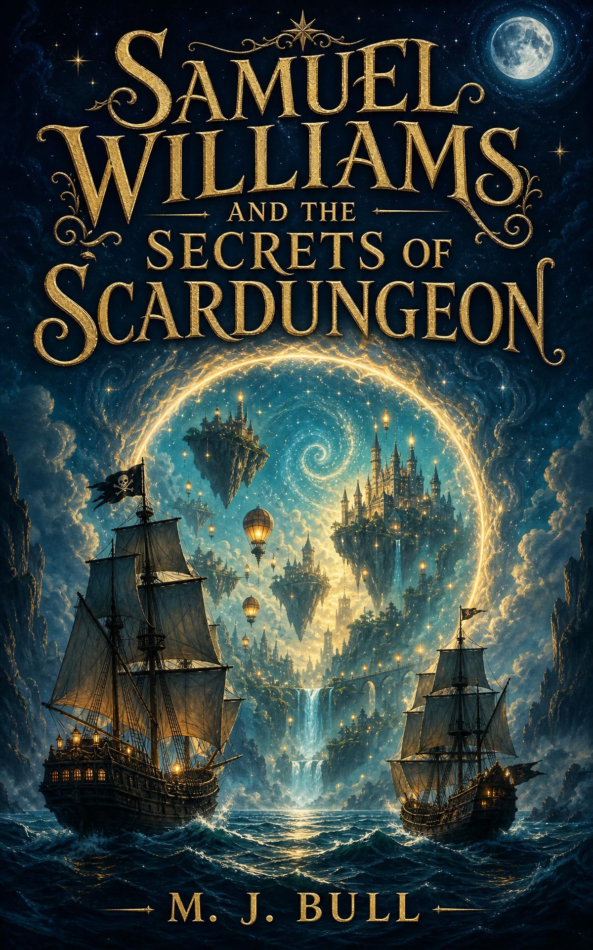 Cover artwork for Samuel Williams and the Secrets of Scardungeon by M. J. Bull, Book Two of The Scardungeon Adventures